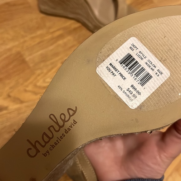 Charles David Wedges 8.5 - Picture 6 of 9